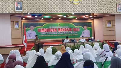 Diikuti 154 Peserta, Wabup Rohil Buka Bimbingan Manasik Haji Tingkat Kabupaten