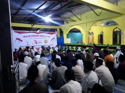 Dimalam HUT RI Ke 76,IPDA Desa Pedekik Gelar Kenduri Kenegaraan