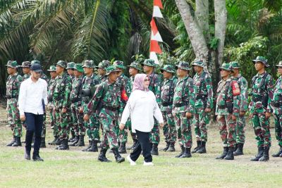 Dinantikan Masyarakat, TMMD Reguler TNI Manunggal di Buka Plt Bupati Labuhanbatu