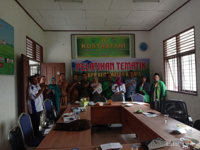 Dinas Pertanian Kampar Gelar Pelatihan Tematik Pembuatan Pupuk Kompos