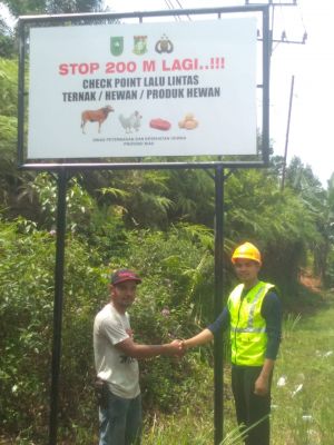 Disbunakkeswan Kampar, Awasi Lalintas Hewan/Ternak dan Produk Hewan yang Masuk Kampar