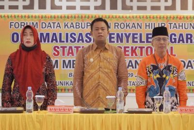 Diskominfotiks Rohil Gelar Forum Data Penyelenggaraan Statistik Sektoral