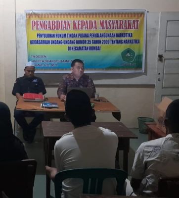 Dosen UNILAK Berikan Penyuluhan Hukum Narkotika di Kelurahan Meranti Pandak Kota