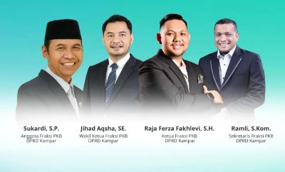 DPC PKB Kampar Tetapkan Formasi Fraksi, Berikut Nama - Namanya