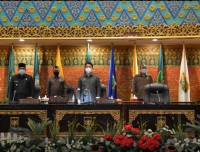DPRD Provinsi Riau Gelar Rapat Paripurna Tentang Laporan Hasil Kerja  PANSUS Terhadap RANPERDA