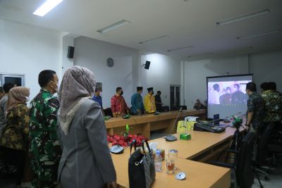 Forkopimda Labuhanbatu Dengarkan Pengarahan Presiden RI Ir. Jokowi Dodo