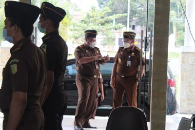 Inspeksi Dari Kajati Riau, Kejari Kampar Sambut Tim Pengawasan
