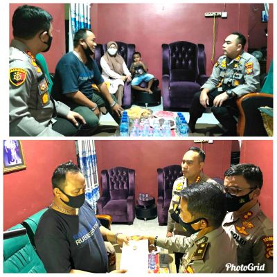 Jenguk Anggotanya yang Terluka , Kapolresta Kagum Keberanian Bripka Oktavianus Yusbar