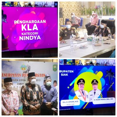 Kabupaten Siak, Kembali Meraih Penghargaan Kota Layak Anak (KLA)  Kategori Nindya