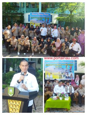 Kadisdik Bengkalis, Hadi Prasetyo ST, Buka Olimpiade Olahraga Siswa Nasional