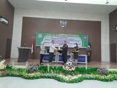 Kejari Kampar Berikan Penerangan Hukum Binmaktum, Kepada Satpol PP Kampar