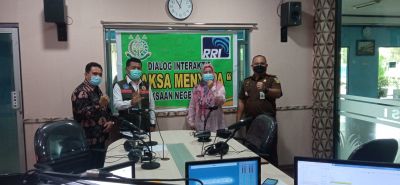 Kejari Kampar Gelar Jaksa Menyapa, Terkait Covid-19 Bersama Diskominfo dan BPBD di RRI Pekanbaru