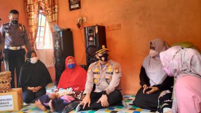 Keperdulian Polres Bengkalis, Bantu Bayi Penderita Gizi Buruk dan Jantung Bocor