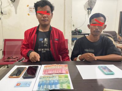Luar biasa Satreskrim Polres Bengkalis Tangkap 2 Diduga Pelaku Judi Game Higgs Domino Online