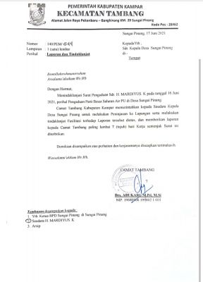 Mardiyus Alami Kerugian Besar Akibat Saluran Air Tertutup, Camat Keluarkan Surat Perintah ke Desa