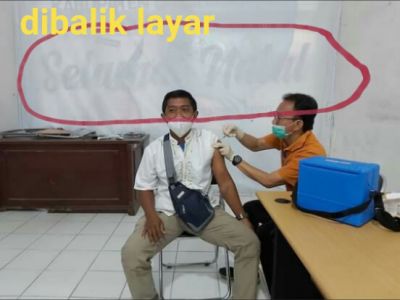 Pegawai dan Karyawan Diskominfo Labuhanbatu Terima Vaksinasi Covid-19 Fase Ke-2