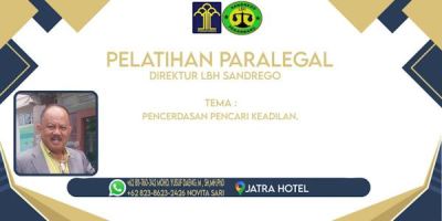 Lembaga Bantuan Hukum Sandrego Pekanbaru Akan Gelar Pelatihan Paralegal