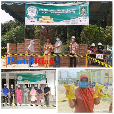 Penuhi Kebutuhan Warga, PT. Pelita Agung Agrindustri Gelar Pasar Murah di Bathin Solapan