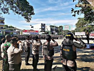 Pj. Bupati Labuhanbatu Hadiri Apel Gelar Pasukan Pengamanan PSU