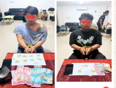 Polsek Mandau Ringkus Dua Pemuda Diduga pengedar narkoba,Sita 112 Butir Pil Ekstasi