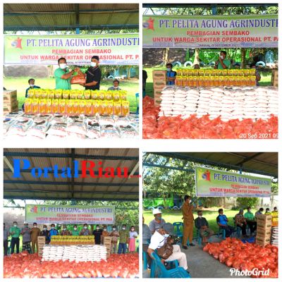 Program(PKS) PT PAA Peduli, Ratusan Paket Sembako Dibagikan ke Masyarakat