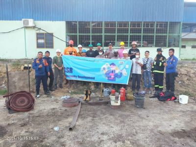 PT PCR Gelar Simulasi Penanganan Kebakaran,Bersama Upt Damkar Mandau