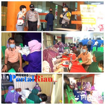 Puskesmas Duri dan Pematang Pudu Melakukan Kegiatan Vaksinasi di Mandau City Mall