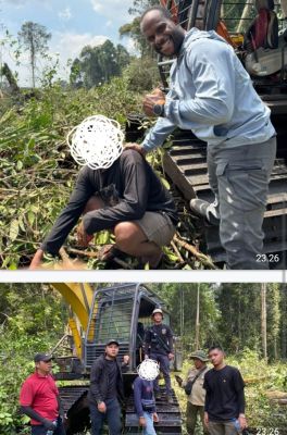 Rambah Hutan, 2 Excavator dan Pelaku Diamankan Tim Patroli Gabungan Reskrim Polres Bengkalis