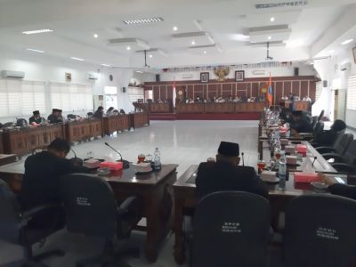 Rapat Paripurna DPRD Kabupaten Labuhanbatu Umumkan Hasil Penetapan Pilkada 2020