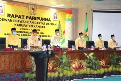 Rapat Paripurna Istimewa DPRD Kampar, Pada Hari Jadi Kabupaten Kampar Ke-71 Tahun 2021