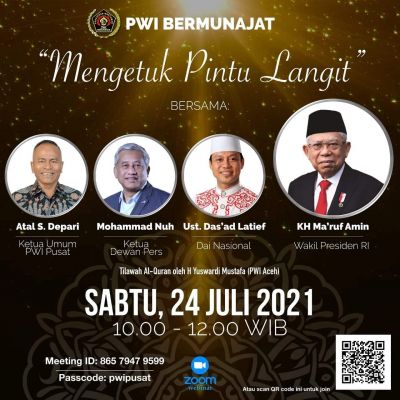 Sabtu, Wapres akan Hadir di PWI Bermunajat