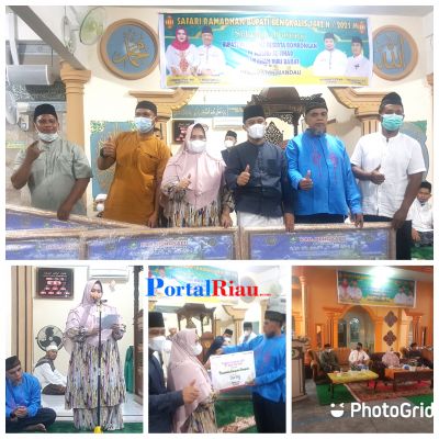 Safari Ramadhan Bupati dan Wabup di masjid Al-Jihad,Santuni Anak Yatim dan Dhuafa