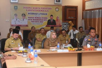 Secara Virtual, Bupati Bengkalis Ikuti Pengendalian Inflasi Daerah