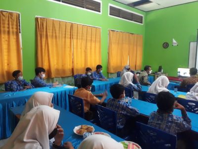 Secara Virtual, Kegiatan JMS di 4 SMP Dilaksanakan Kejari Kampar di 2 Kecamatan