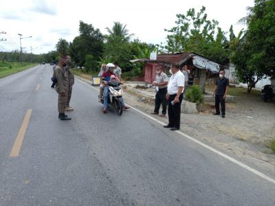 Sekdakab Labuhanbatu Monitoring Penyekatan Mudik IdulFitri 1442 H