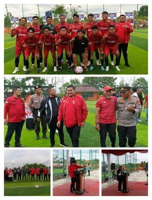 Septian Nugraha Resmi Buka Turnamen Mini Soccer MBS Mandau Bermasa Cup 2024