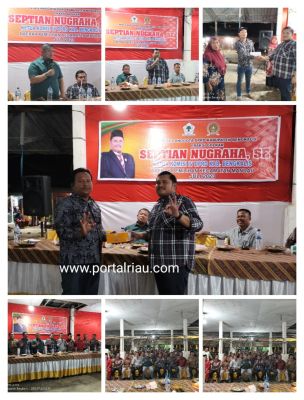 Septian Nugraha.SE Kegiatan Resesdi Desa Harapan Baru