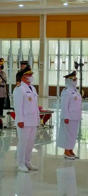 Sertijab Bupati dan Wakil Bupati Labuhanbatu Periode 2021-2024 Bupati Bacakan Pidato Pasca Pelantika