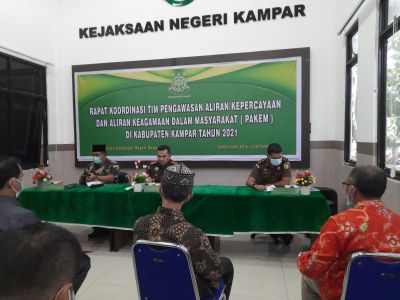 Tim Pengawasan Aliran Kepercayaan dan Keagamaan Dalam Masyarakat Gelar Rapat Koordinasi