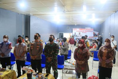 Wabub Labuhanbatu Hadiri Apel Gelar Pasukan OPS Toba 2021