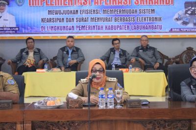 Wabup Labuhanbatu Buka Sosialisasi Aplikasi Srikandi