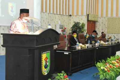 Wabup Sergai Hadiri Rapat Paripurna Penetapan Pokok Pikiran DPRD
