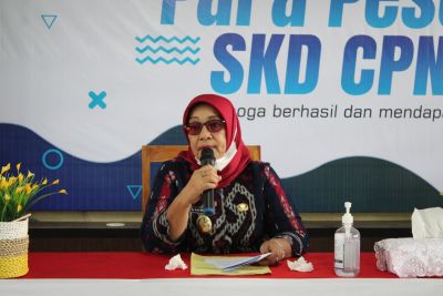 Wabup tinjau hari pertama pelaksanaan SKD CPNS Labuhanbatu  2021