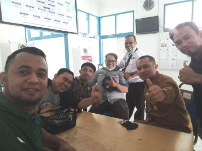 Wakil Bupati Bengalis H. Bagus Santoso menyambangi kantor PWI Bengkalis