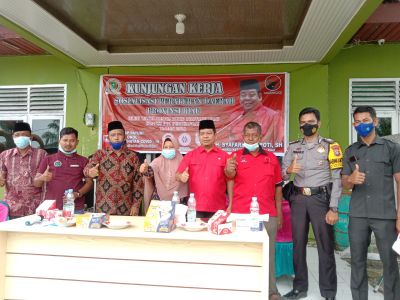 Wakil Ketua DPRD Riau Syafaruddin Poti Sambut Aspirasi Masyarakat Bonai Saat Sosper