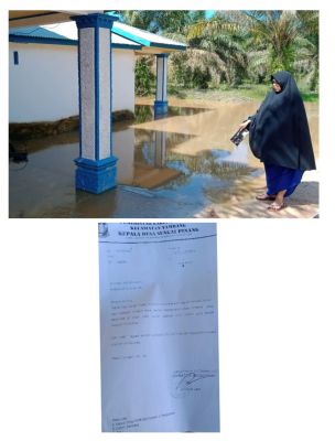 Warga Keluhkan Drainase Tersumbat, Kades Sudah Layangkan Surat Teguran